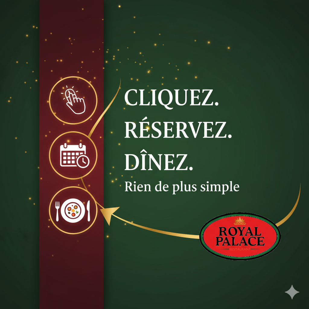 Réservez votre table. Savourez l'instant présent.