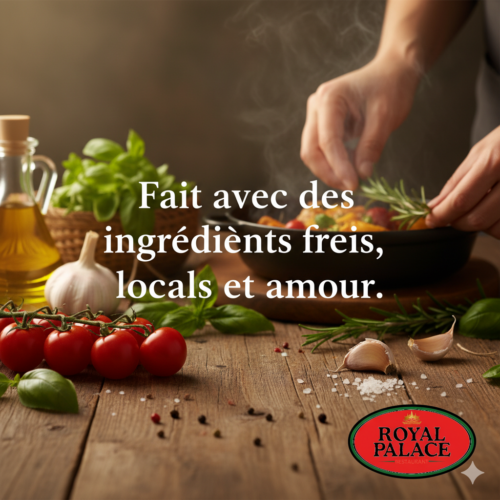 Goûtez le soin apporté à chaque plat.